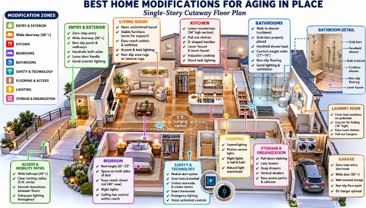 best home modifications for aging in place